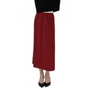 NEW ANOTHER LOVE liya satin skirt in red rose